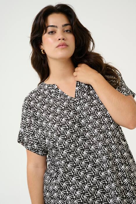 Kurzarm-Bluse Regular fit