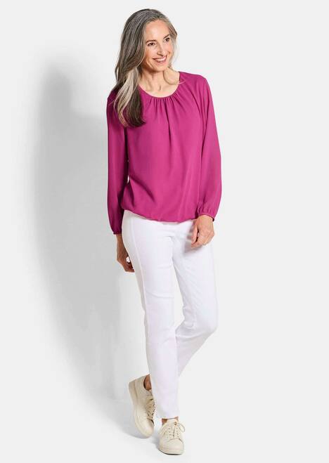 GOLDNER Blouse Elegante blouse van chiffon
