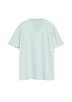 Baumwoll-T-Shirt mit Logo-Print und V-Neck