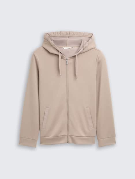 Hoodie Sweatjacke aus Scuba