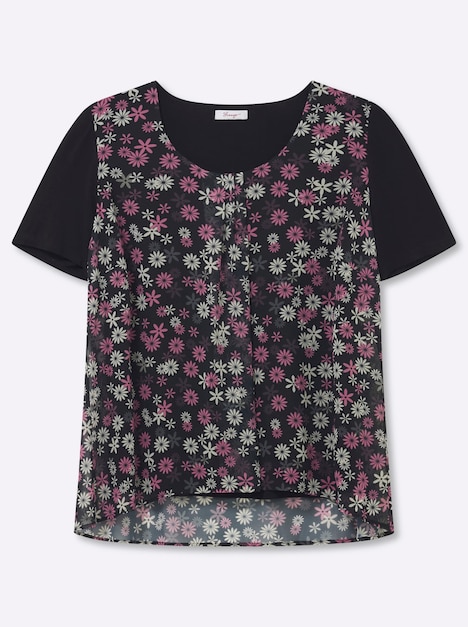 Tunika Kurzarm Ohne Kragen