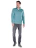 Herren Sweatshirt Stehbund , Tuerkis