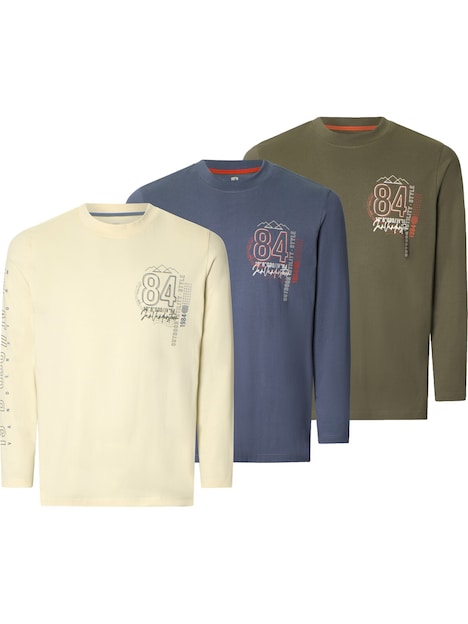 3Er Pack Langarmshirt NORGARD
