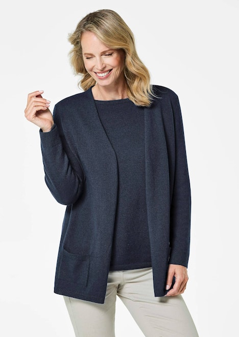 Langarm Feinstrick-Cardigan