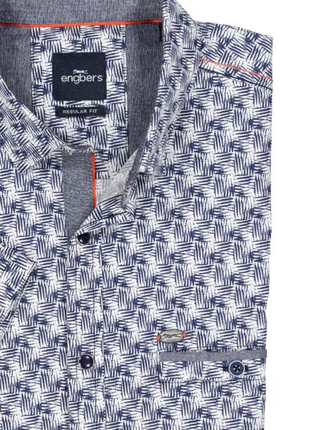 Kurzarm-Hemd gemustert