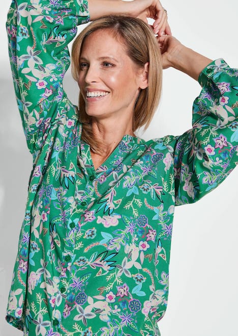 GOLDNER Blouse Blouse met wijde mouwen & paisleymotief