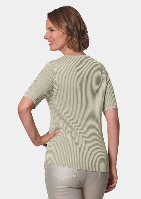 Pflegeleichter Pullover in hochwertiger Rippenstruktur