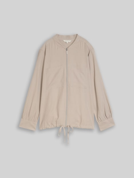 Loose Fit Bomberjacke mit Brusttaschen
