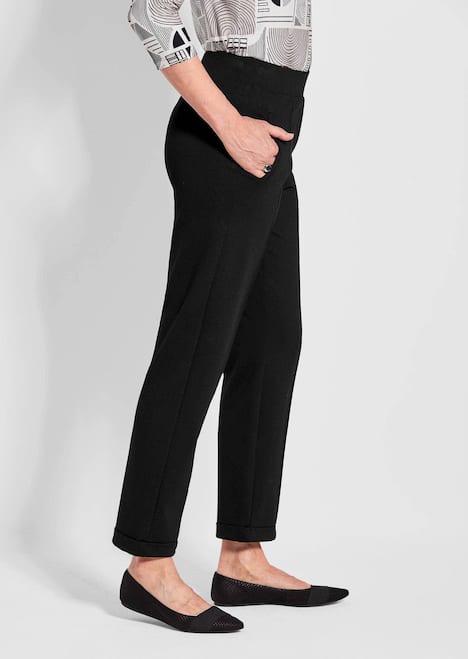 Blaue Jerseyhose CARLA aus Viskosemix