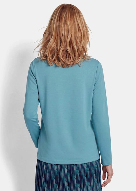 Sweatshirt mit U-Boot-Ausschnitt