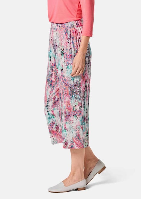 GOLDNER Jersey culotte VERA Jersey culotte VERA met kleurrijke print
