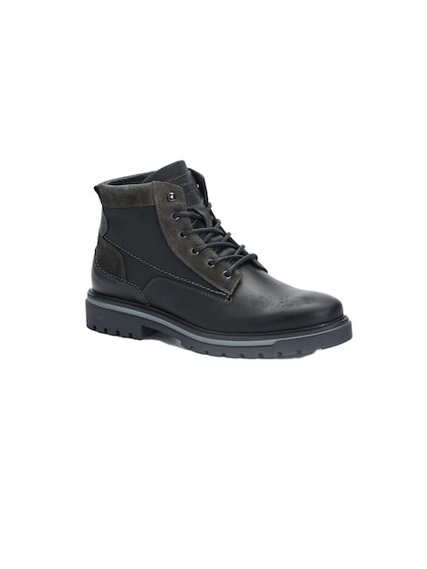 engbers Herren Boots aus Leder , Schwarz