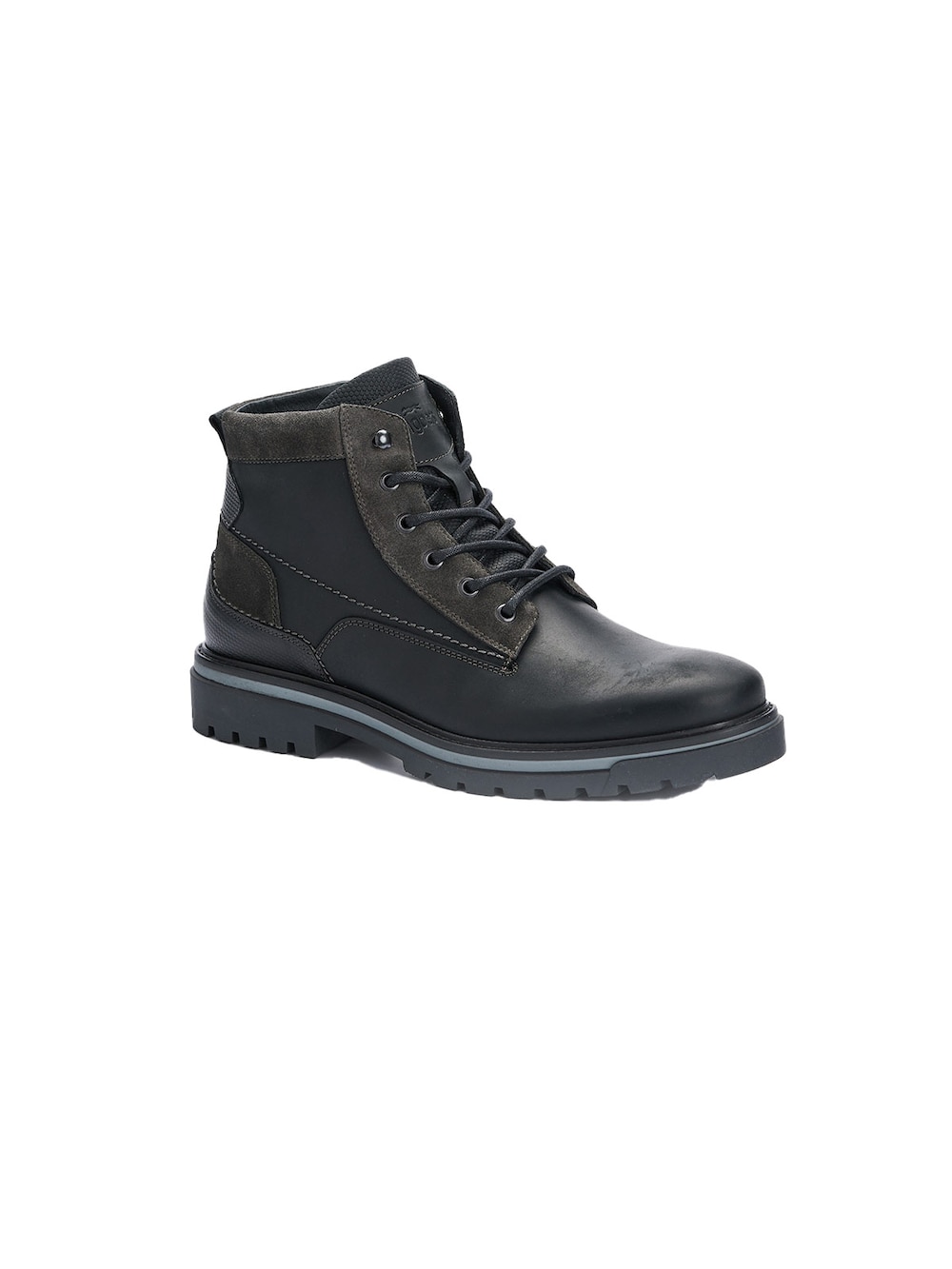 engbers Herren Boots aus Leder , Schwarz