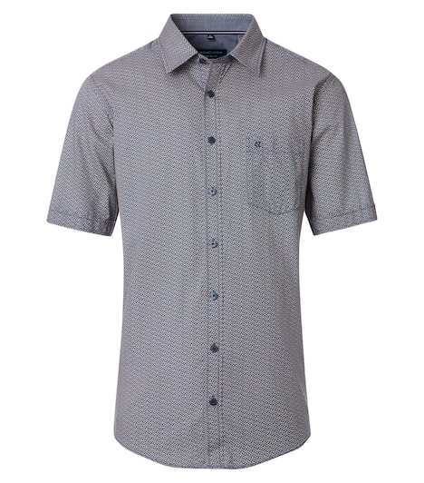 Freizeithemd Kurzarm Print Comfort Fit