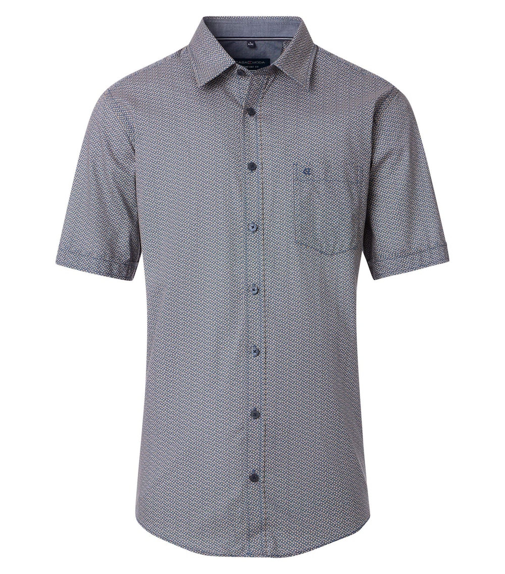 Freizeithemd Kurzarm Print Comfort Fit