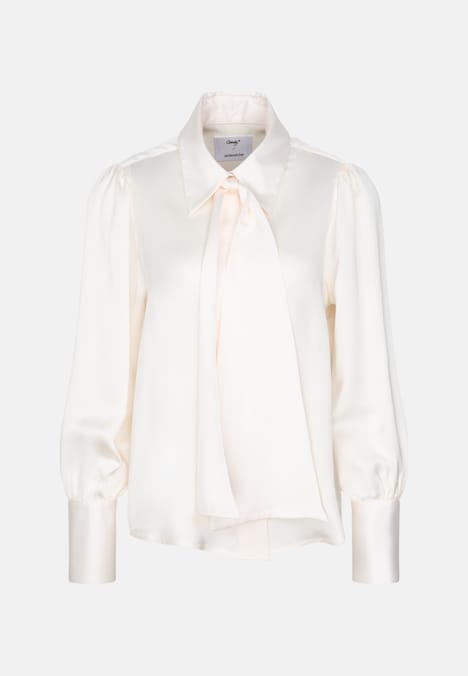 Damen Schluppenbluse - Uni