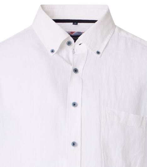 Leinenhemd uni Casual Fit