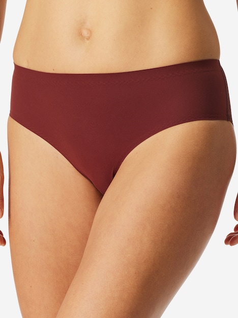 Schiesser Damen Tai-Slip Invisible Soft Lace - burgund