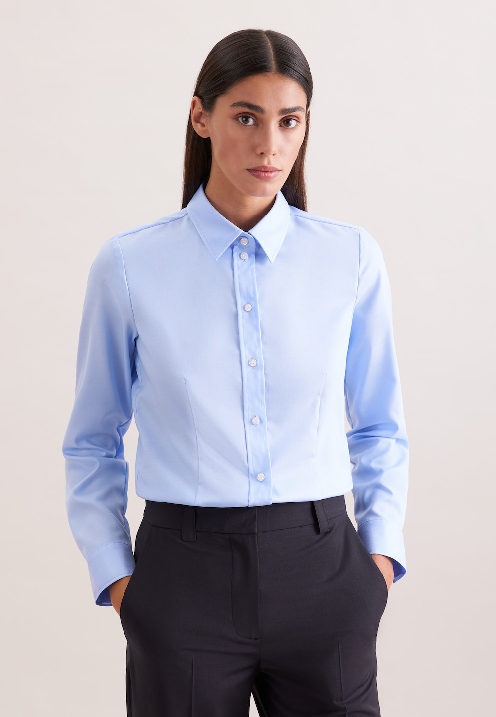 Damen Klassische Bluse - Uni