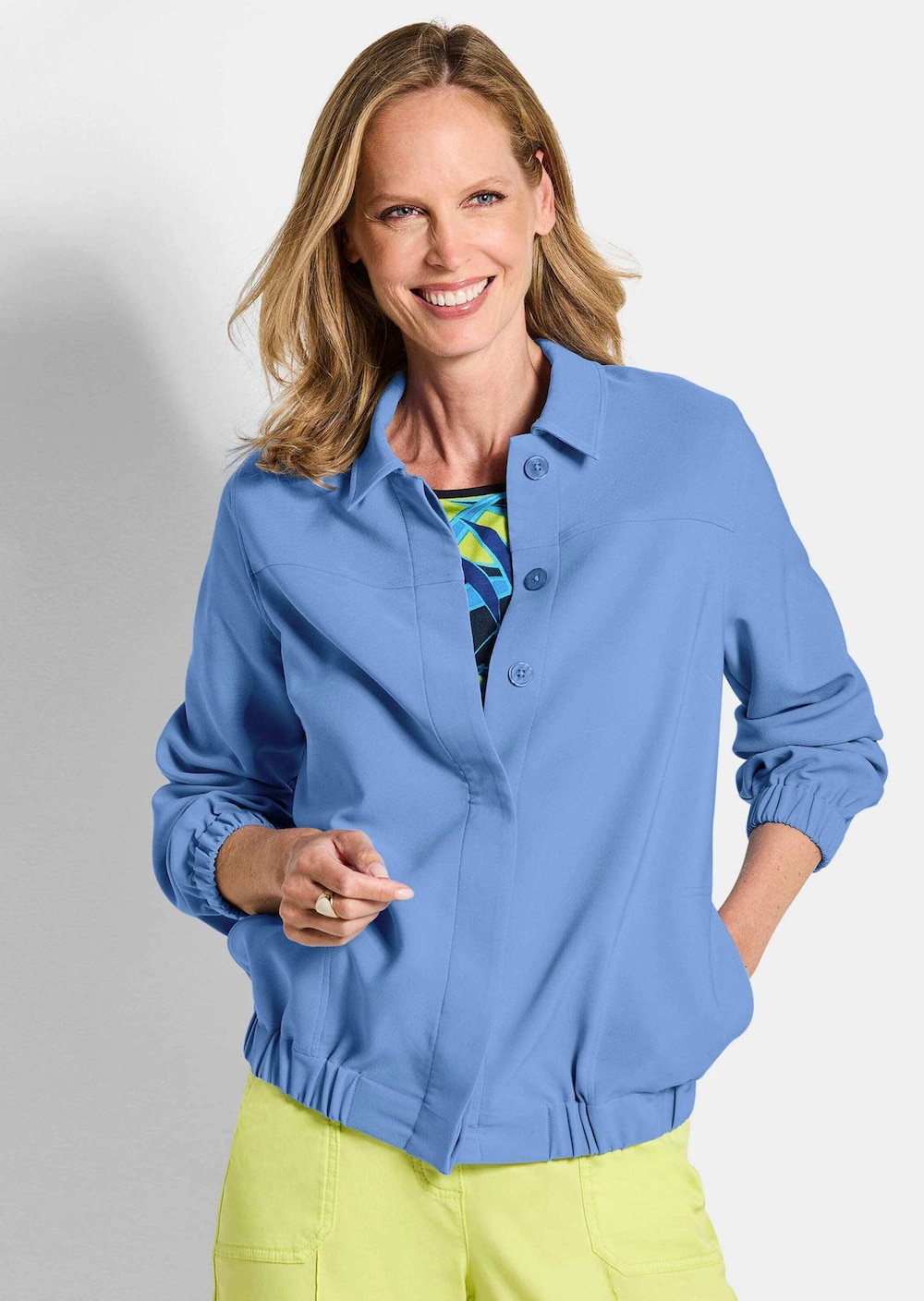 Zomerjas met overhemdkraag