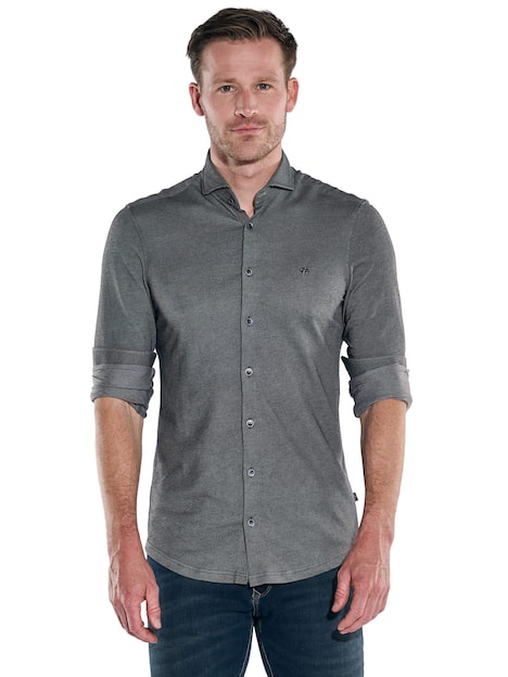 engbers Herren Langarm-Hemd gemustert , Anthrazit