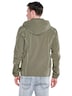 Herren Übergangsjacke mit abnehmbarer Kapuze , Khaki