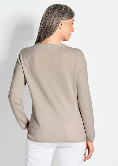 Basicpullover mit V-Ausschnitt