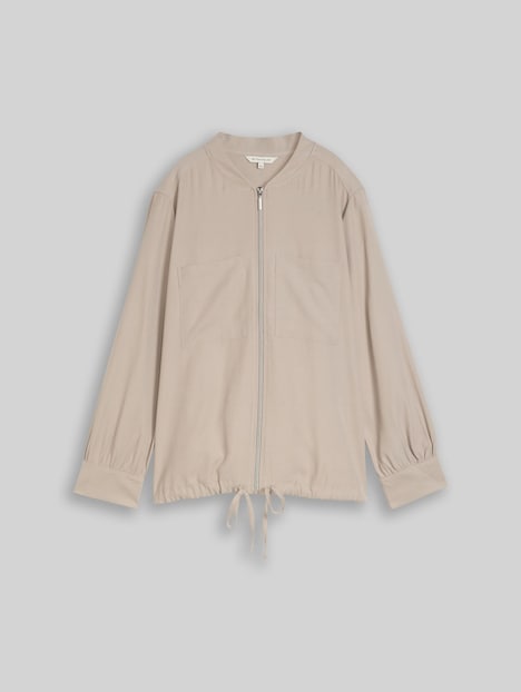 Loose Fit Bomberjacke mit Brusttaschen
