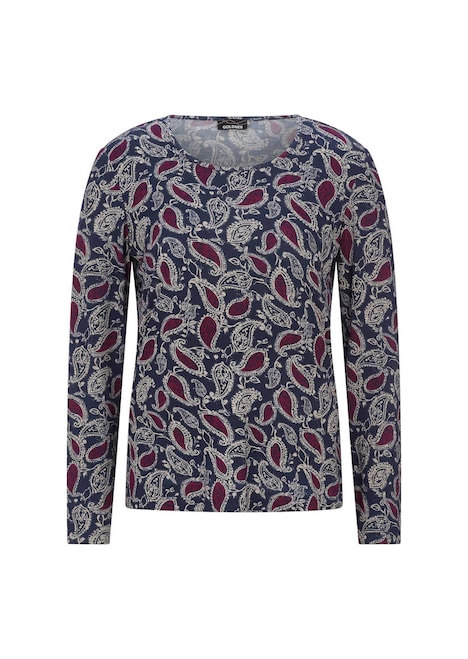 Viskoseshirt mit Paisley-Druck