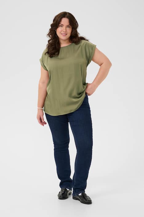 Langarm-Bluse Regular fit