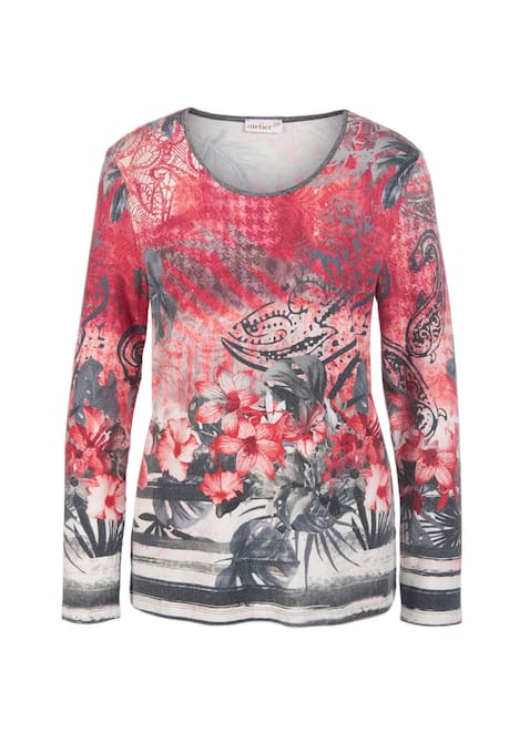 Weiches Flanellshirt mit ausdrucksstarkem Druck