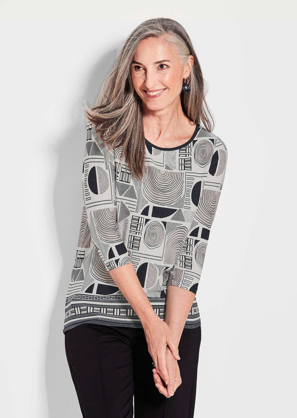 Elegantes Oberteil mit Allover-Muster