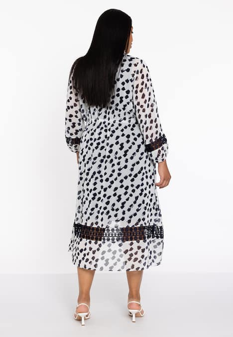 Vest met stippenprint