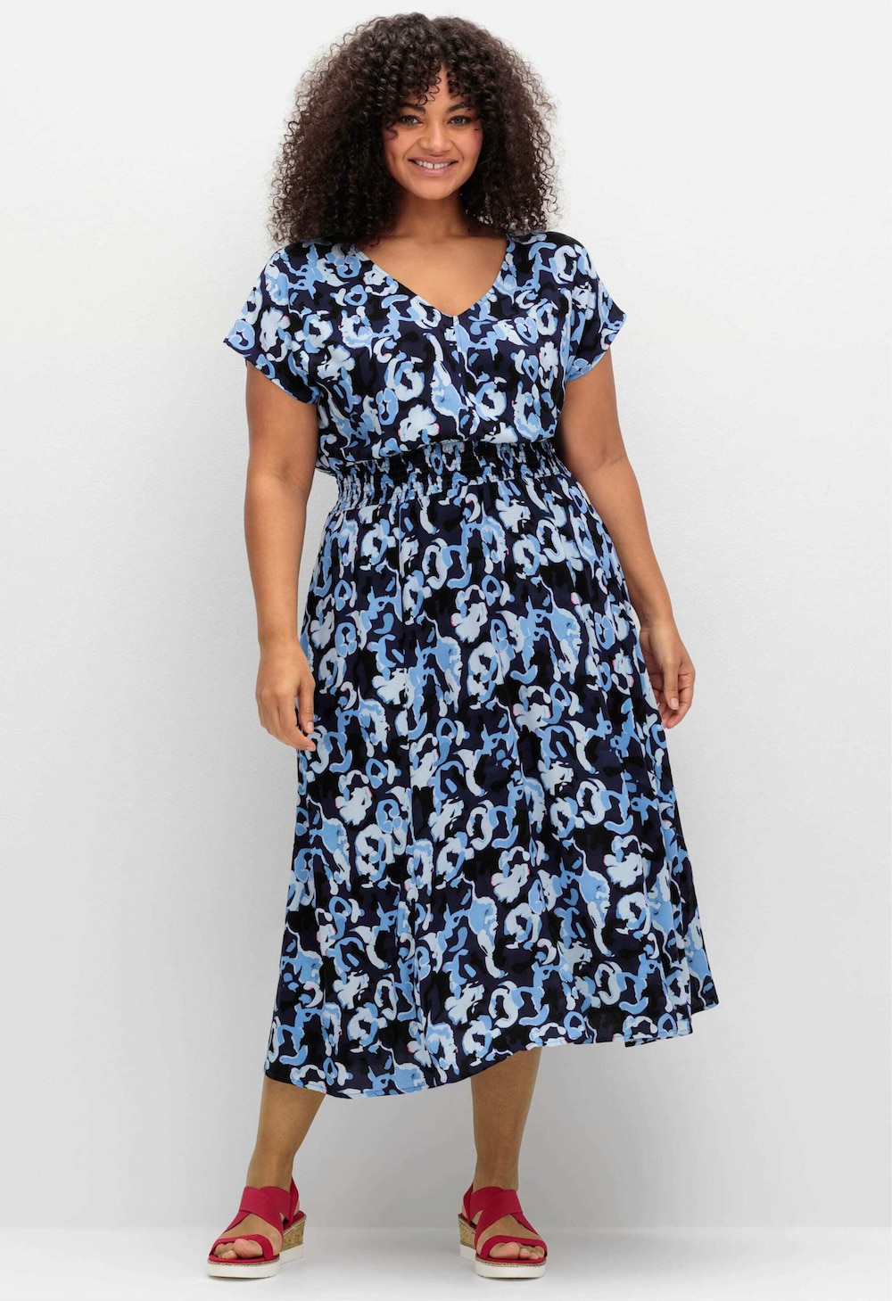 Druckkleid Kurzarm Print