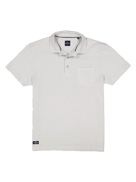 Herren Polo-Shirt uni , Silbergrau