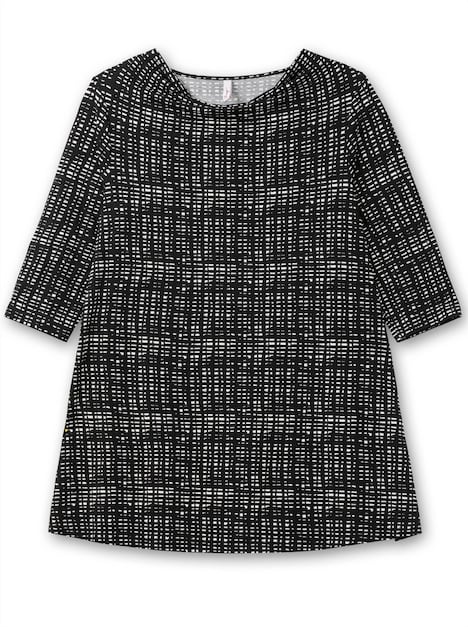 Longshirt 3/4-Arm Sonstiges Muster Ohne Kragen