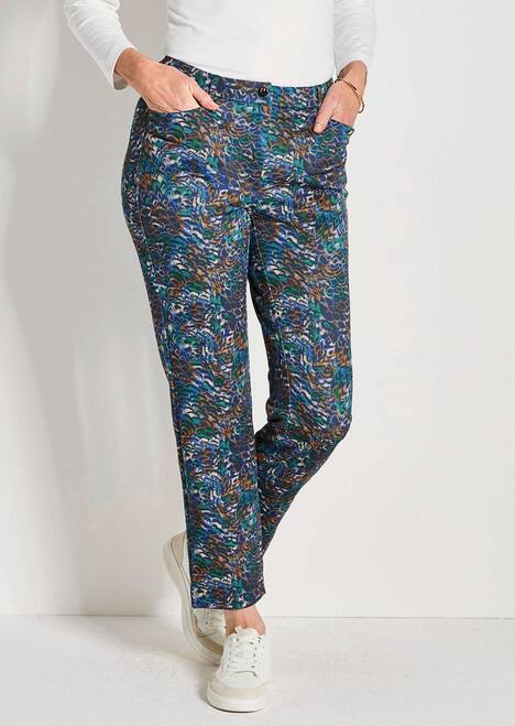 Knöchellange Stretch-Druckhose LOUISA