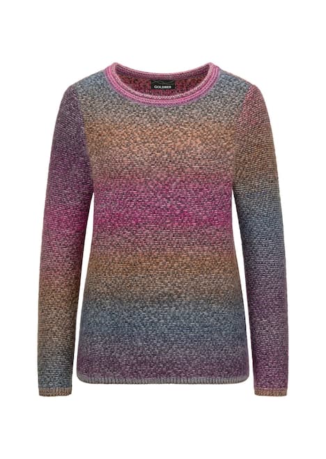 GOLDNER Trui Pullover in meerkleurige look