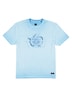 Herren T-Shirt mit Print , Hellblau