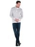 Herren Sweatshirt Stehbund , Hellgrau