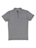 Herren Poloshirt mit Reißverschluss , Saphirblau