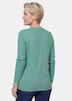 Elegante glanzende trui, ajourpatroon