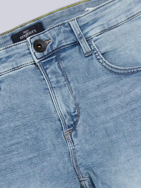 engbers Herren Super-Stretch-Jeans 5-Pocket , Himmelblau