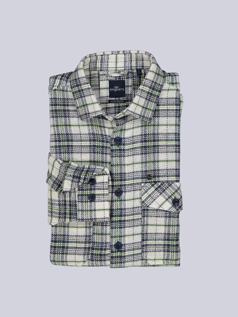 Herren Kerniges Overshirt aus Leno-Ware , Brilliantblau