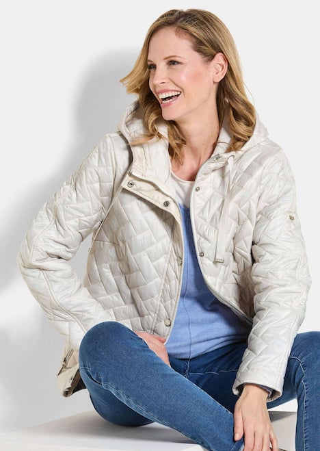 Leichte Steppjacke mit Kapuze