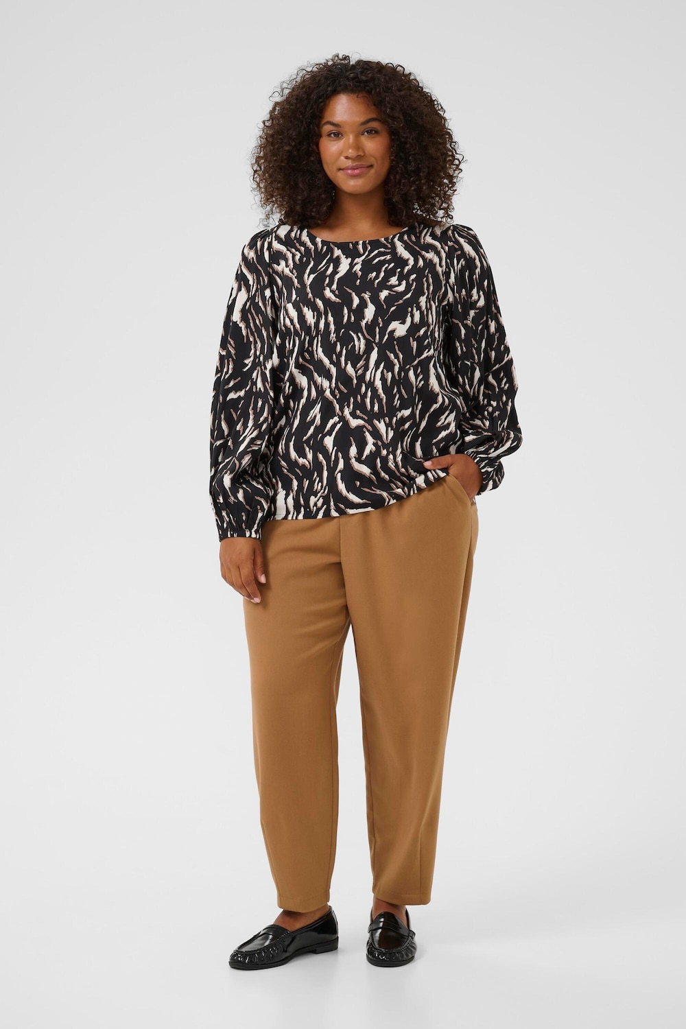 Langarm-Bluse Regular fit