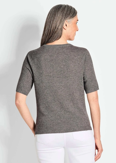 GOLDNER Pullover van kasjmier met ronde hals Pullover van kasjmier met korte mouwen en ronde hals