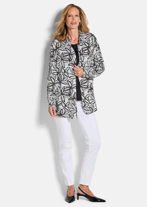 Hemdbluse mit Blumenprint