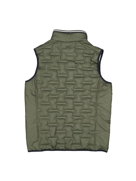 engbers Herren Steppweste mit Stehkragen , Khaki