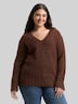 Loose Fit Strickpullover mit Wollanteil